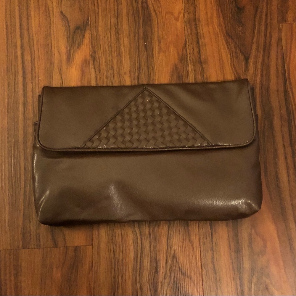 Vintage leather clutch